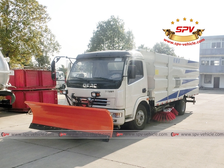 Road Sweeper with Snowplow Dongfeng-LF